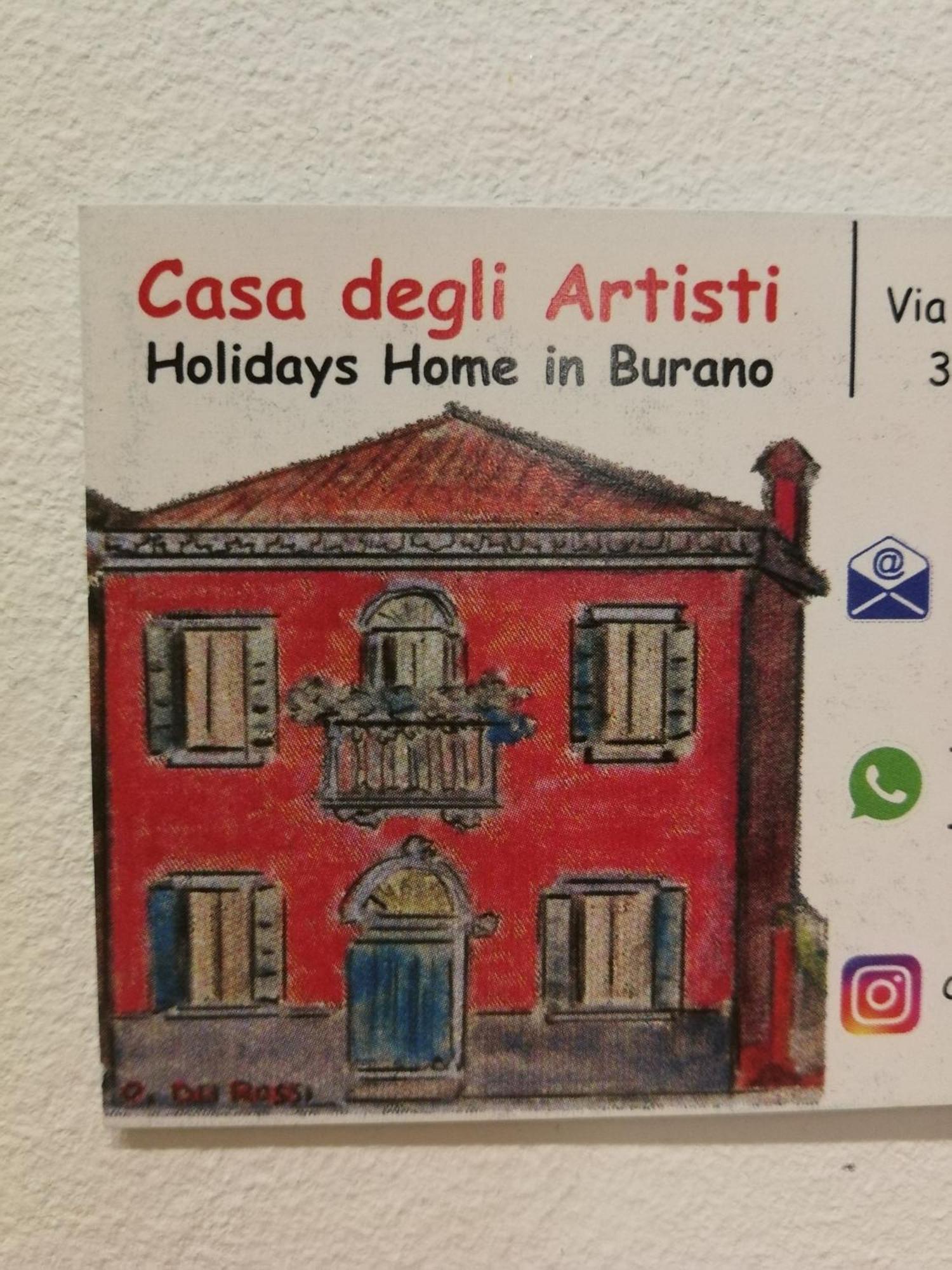 Casa Degli Artisti Leilighet Burano Eksteriør bilde